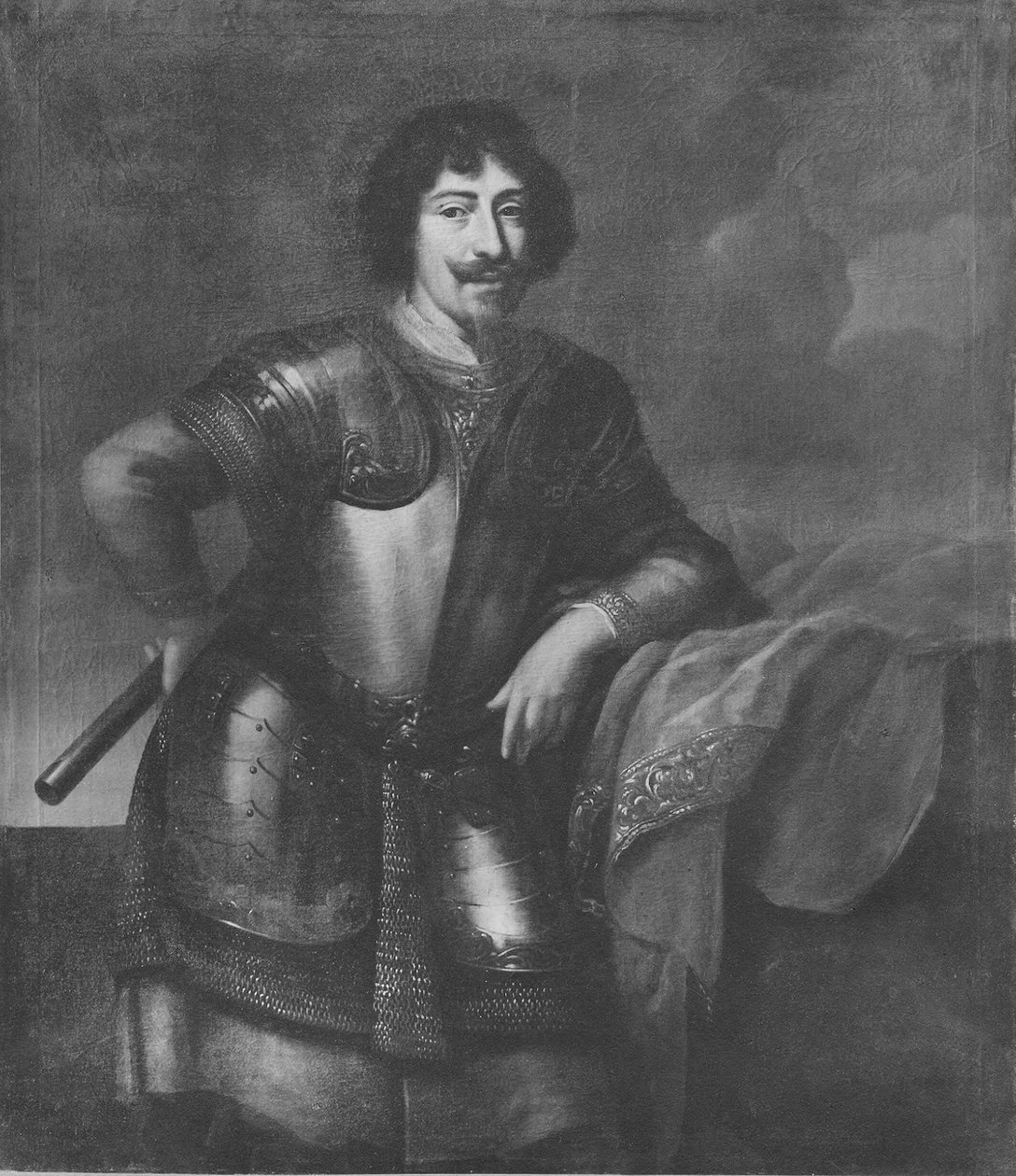 Onbekende man, mogelijk Johan Adolf, hertog van Holstein-Sonderburg-Plön door David Klöcker Ehrenstrahl
