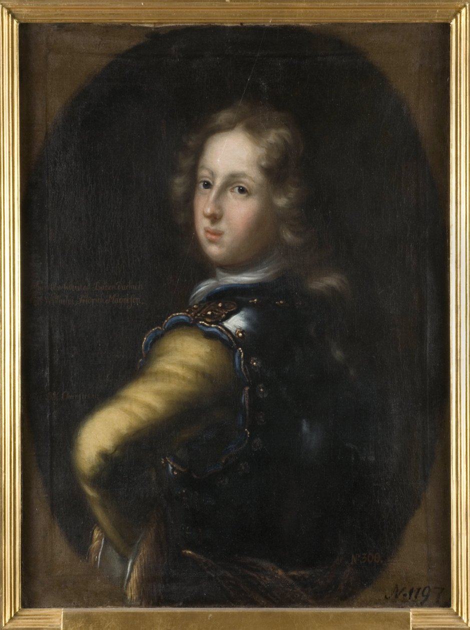 Portret van markgraaf Karel III Willem van Baden-Durlach (1679-1738) door David Klöcker Ehrenstrahl
