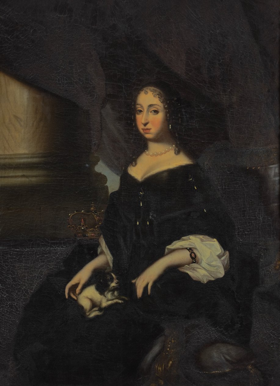 Portret van Hedvig Eleonora van Holstein-Gottorp (1636-1715) door David Klöcker Ehrenstrahl