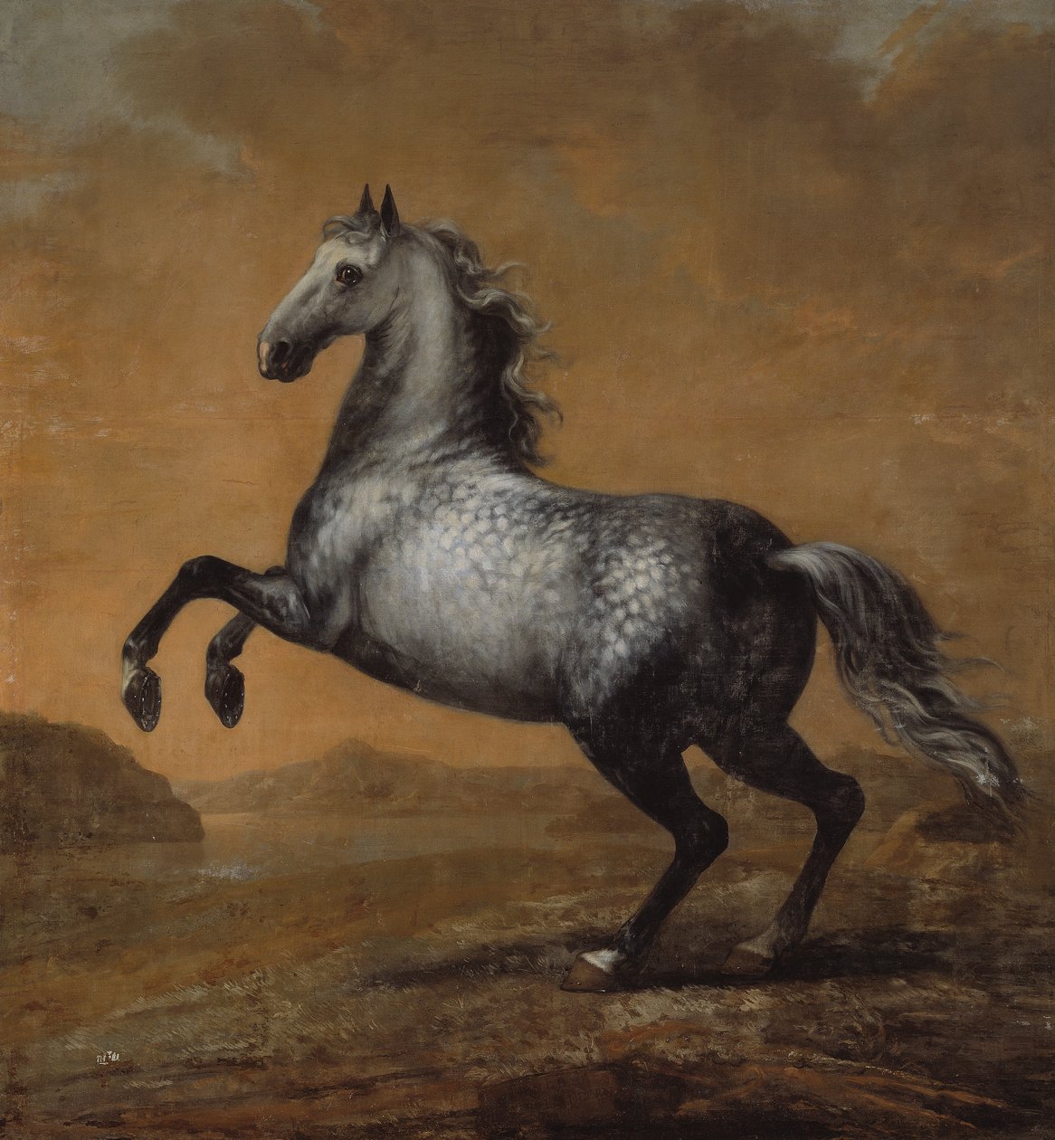 De kleine Engelsman, paard van koning Karl XI (1655-97) door David Klöcker Ehrenstrahl
