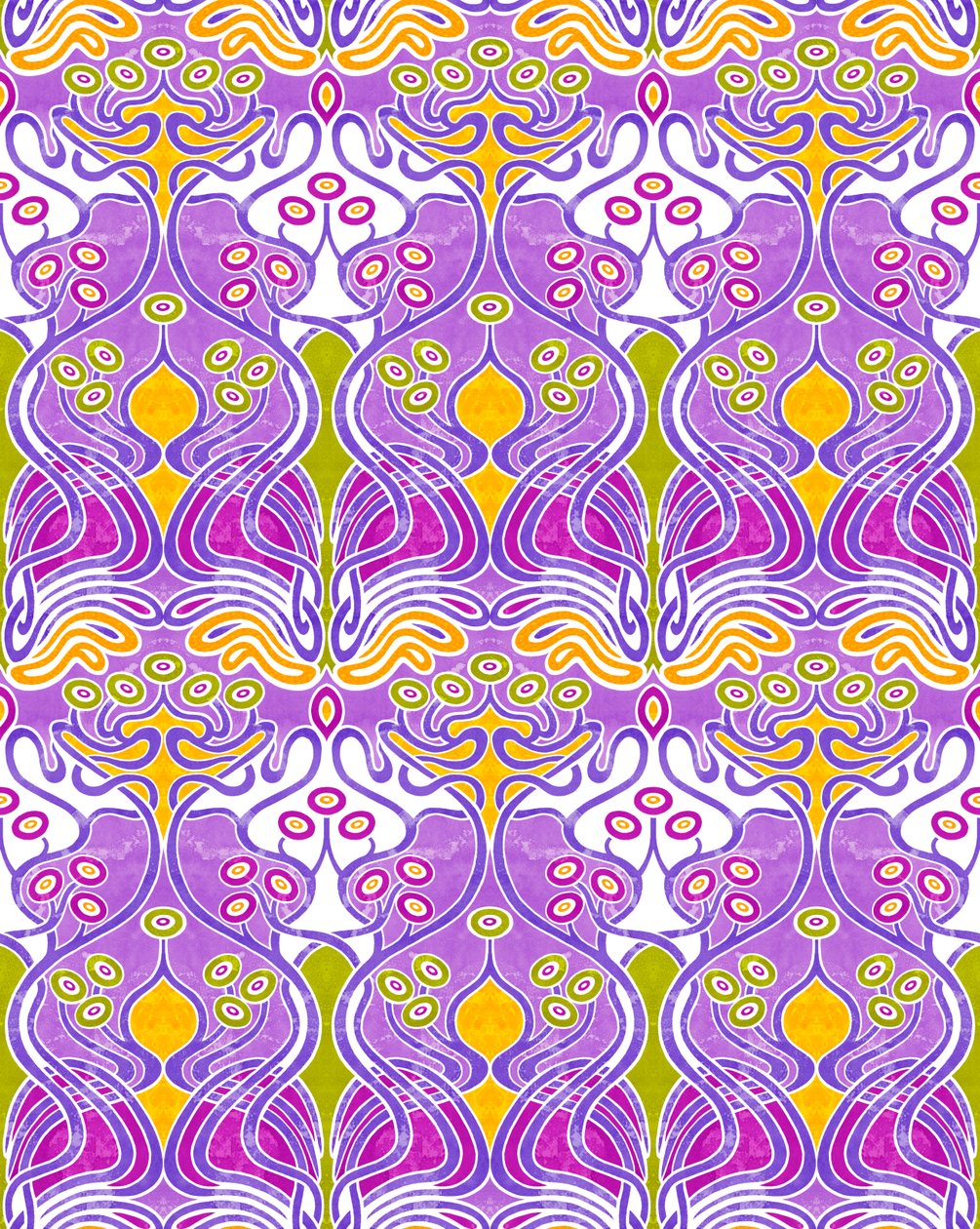 Beauclair Mauve, 2018 (gemengde techniek digitaal) door David Newton