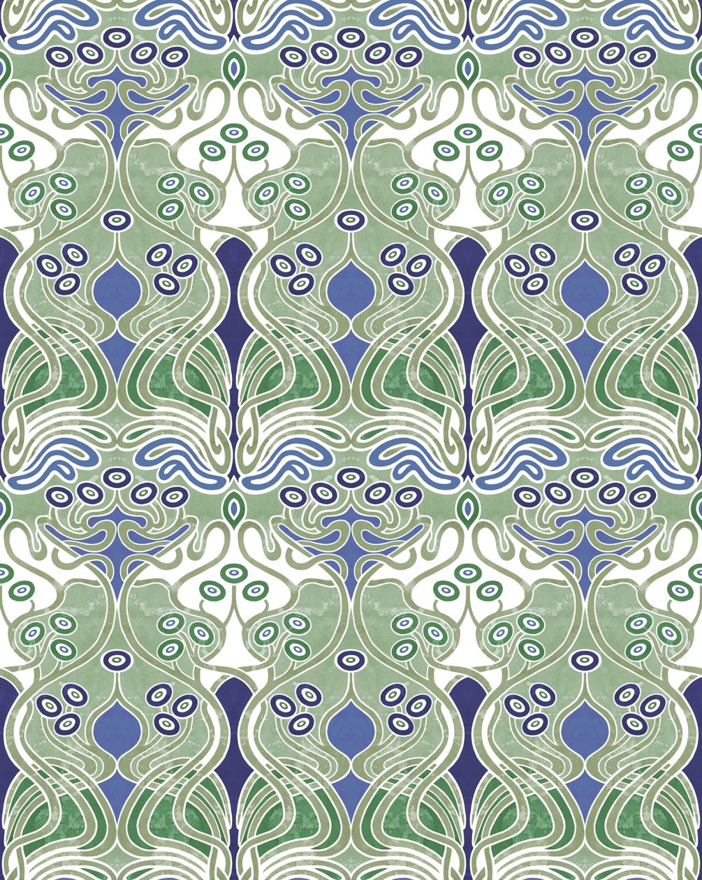 Beauclair Pale Green,2018 (gemengde techniek digitaal) door David Newton
