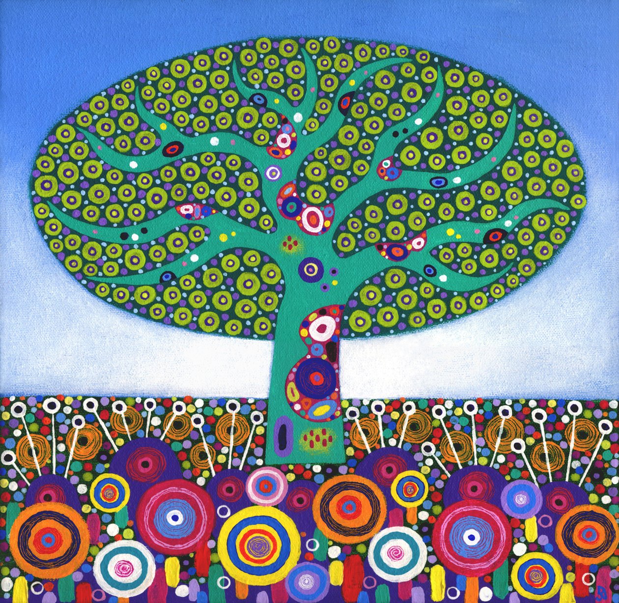 Lime Tree Too, 2015 (acryl op doek) door David Newton