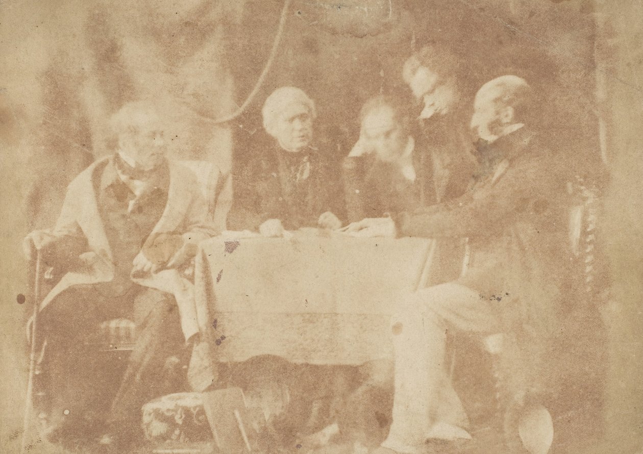 Sir David Brewster, Earle Monteith, Dr. Welsh & Twee Anderen door Hill and Adamson