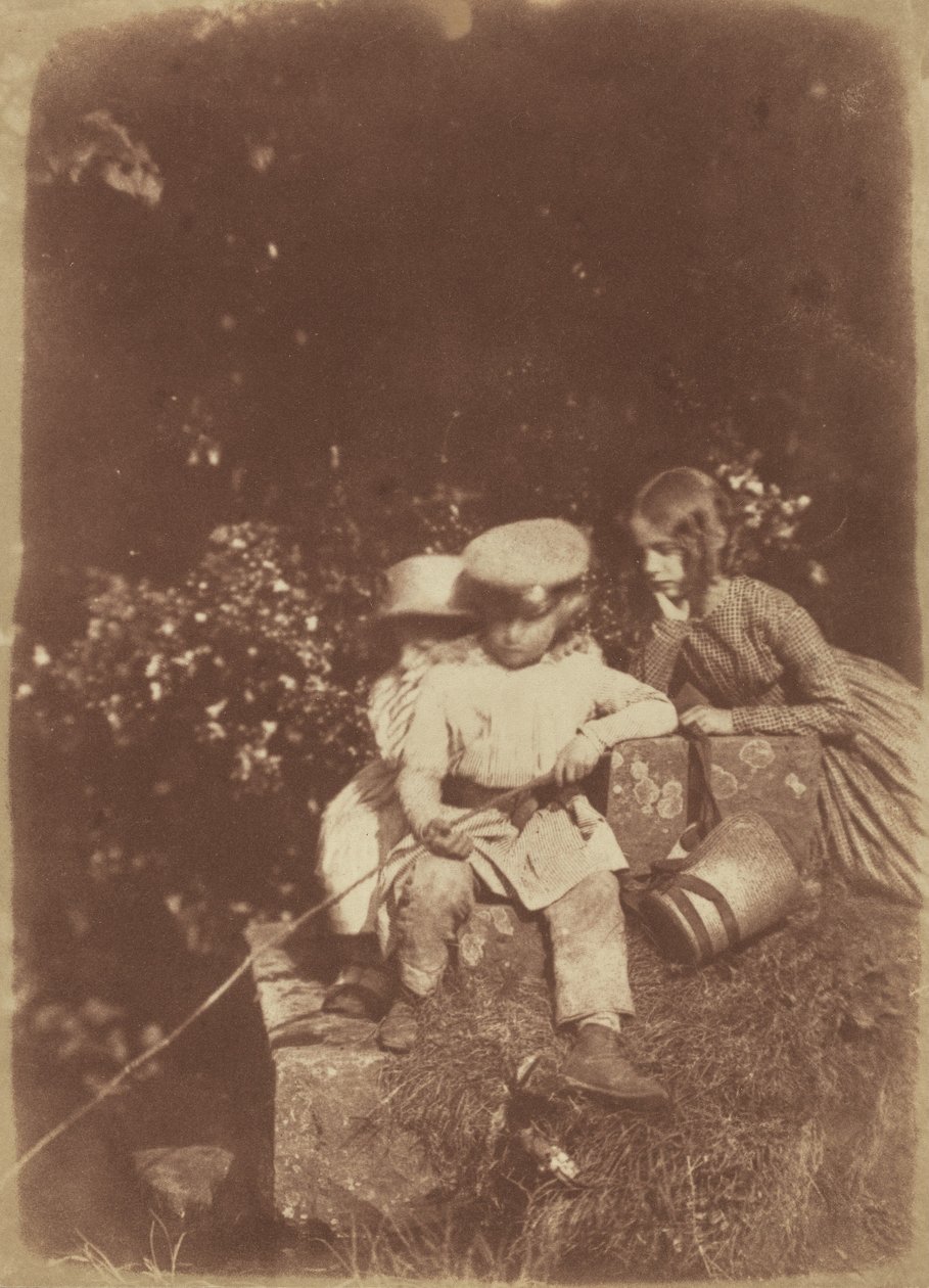 Bij het Minnow Pool, 1843-1847 door David Octavius Hill, Robert Adamson