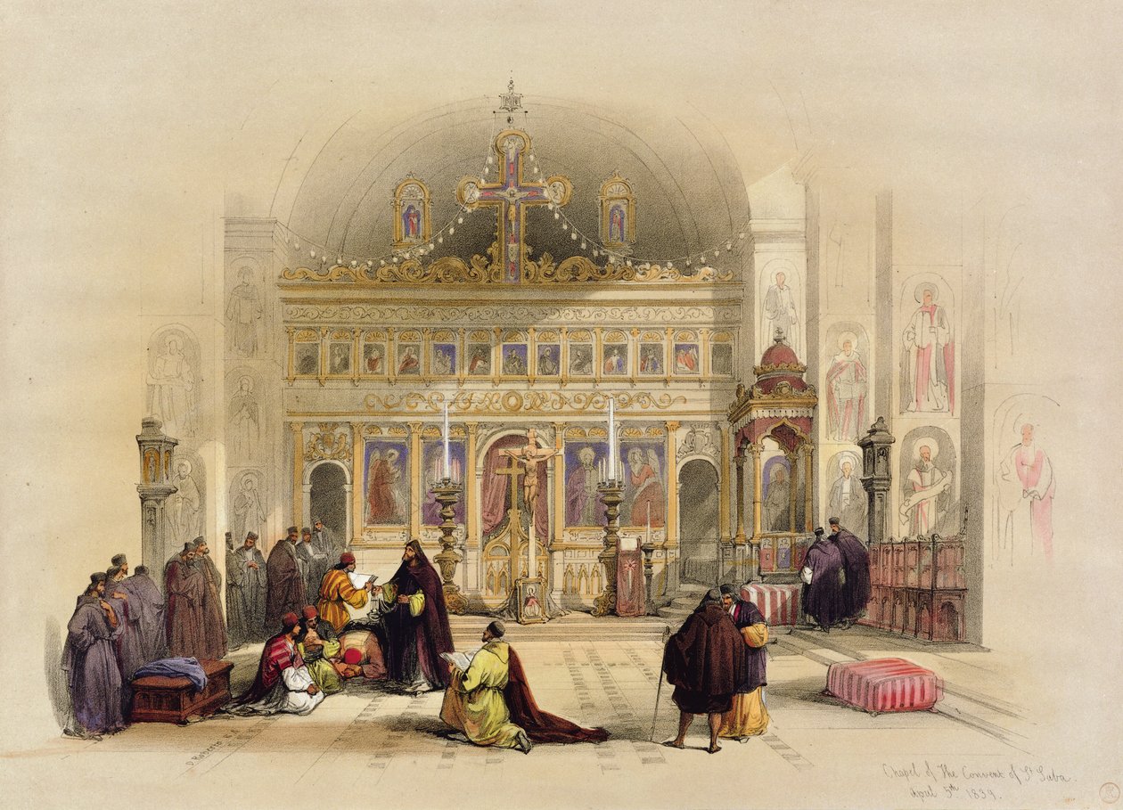 Kapel van het klooster van St. Saba, 5 april 1839, uit Volume II 