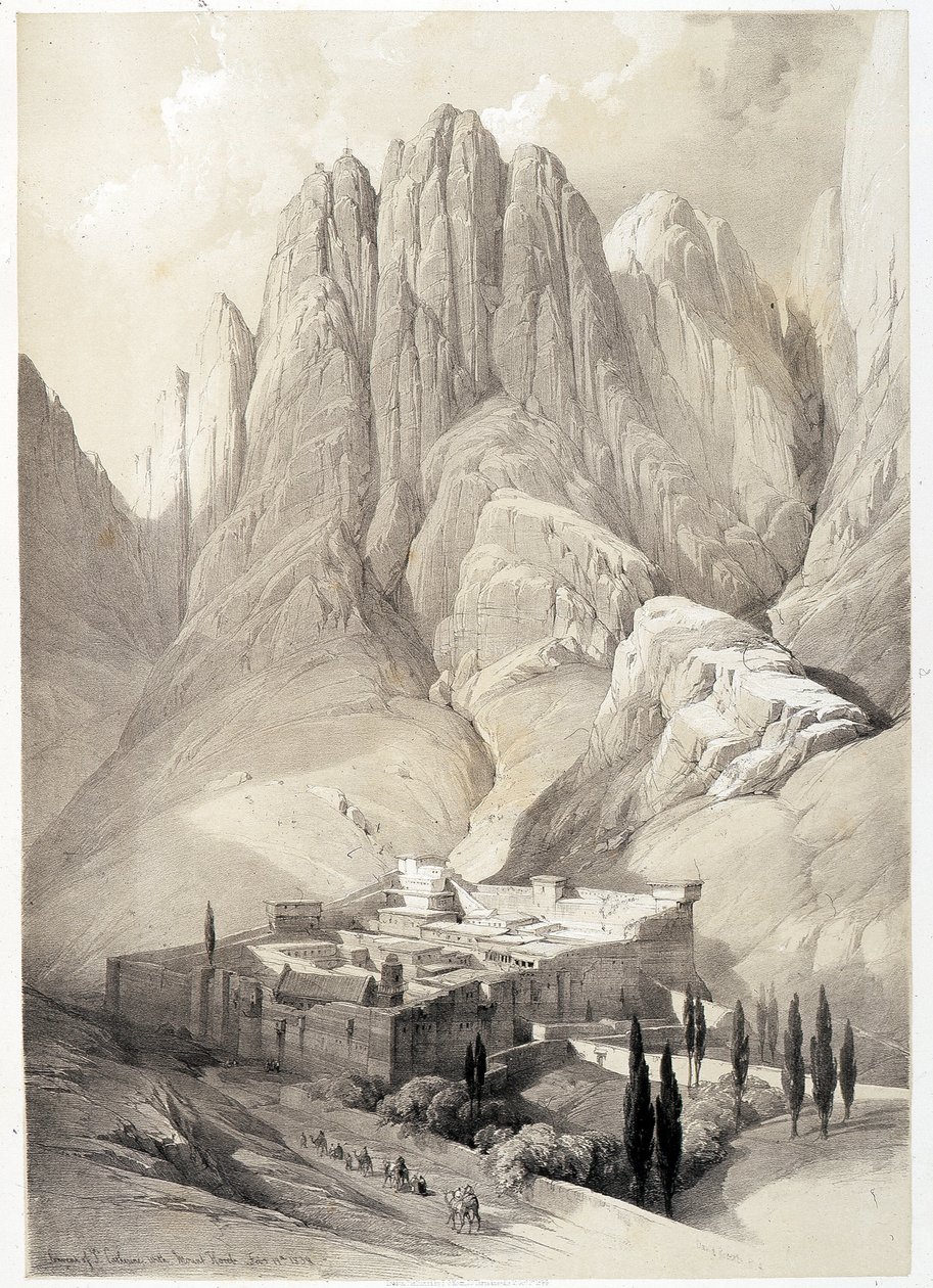 Klooster van Sint-Catharina, tekening gemaakt op 19/02/1839 in 
