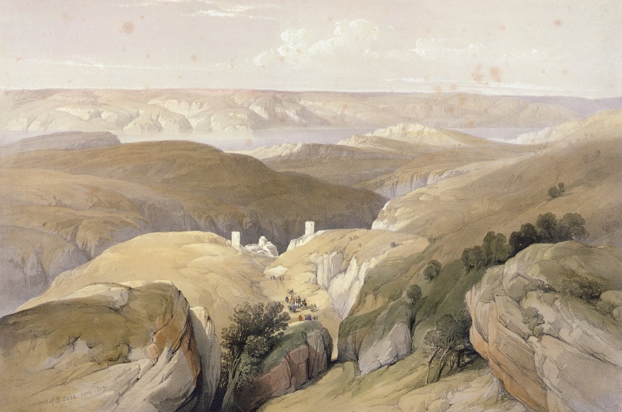 Klooster van St. Saba, april 1839, uit Volume II van 