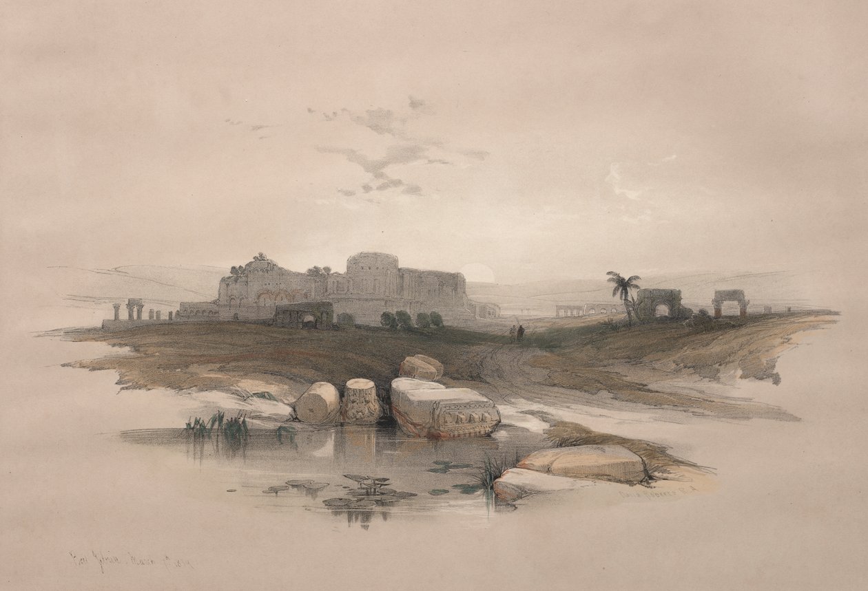 Eleutheropolis of het moderne Beit-Jibrin door David Roberts