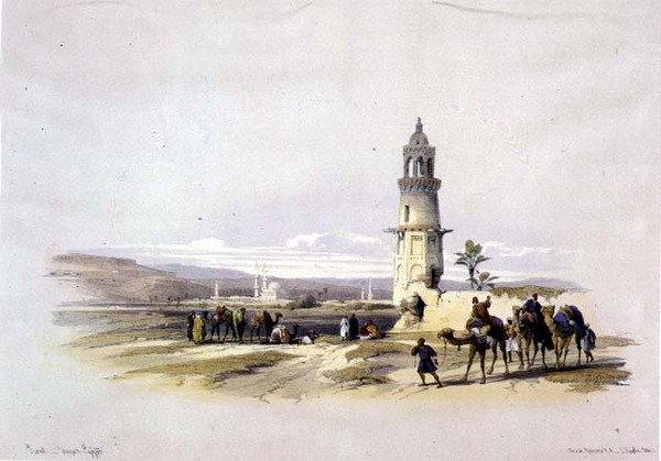 Sioul, Opper-Egypte, uit "Egypte en Nubië", Vol.1 door David Roberts