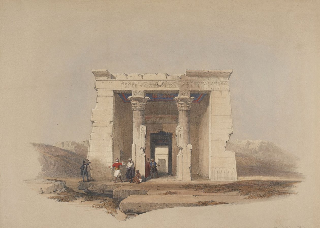 Tempel van Dendur, Nubië door David Roberts