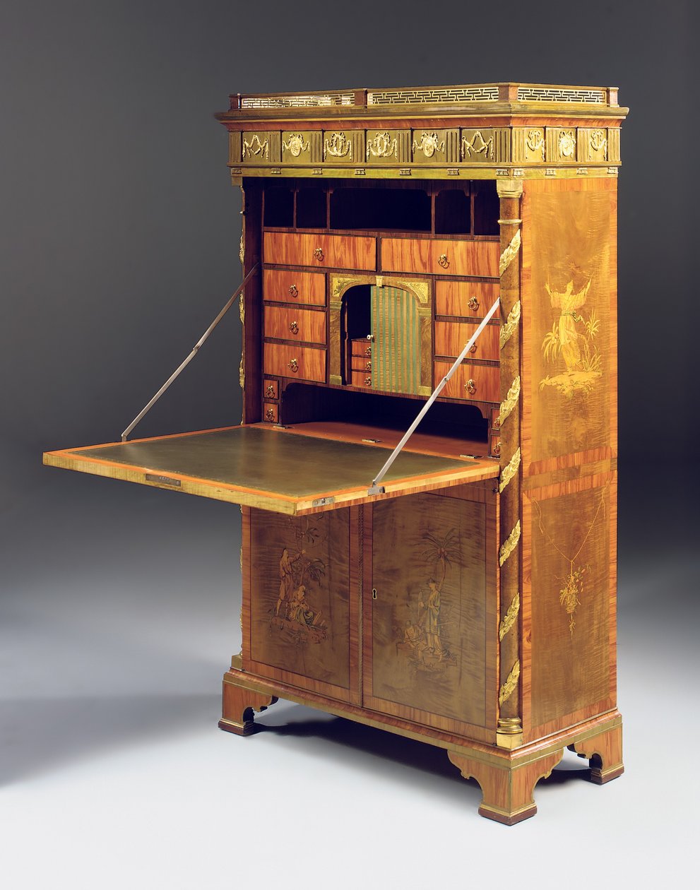 Neoklassieke secretaire a abattant, c.1775 door David Roentgen