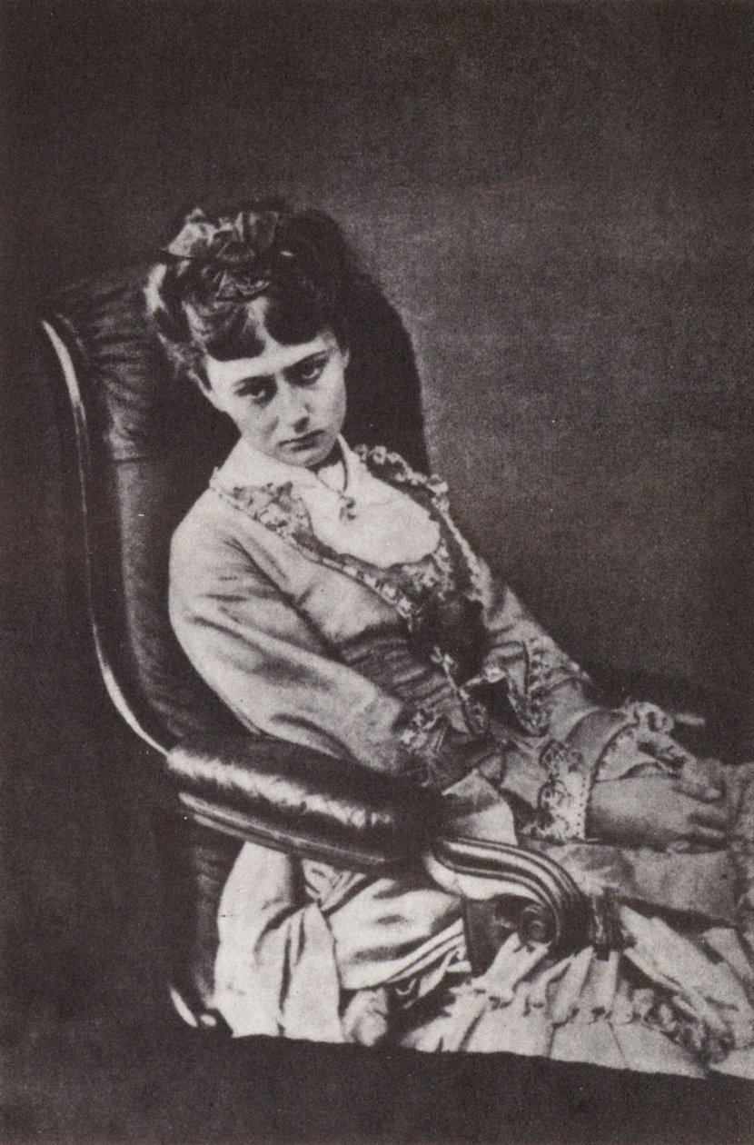 Foto van Alice Liddell (z/w foto) door David Scott Lieutenant-Colonel (after) Dodgson