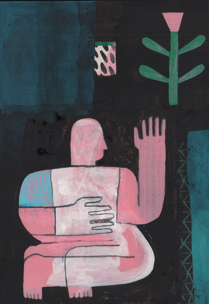 Zwart en blauw 1, 2023 door David Shillinglaw
