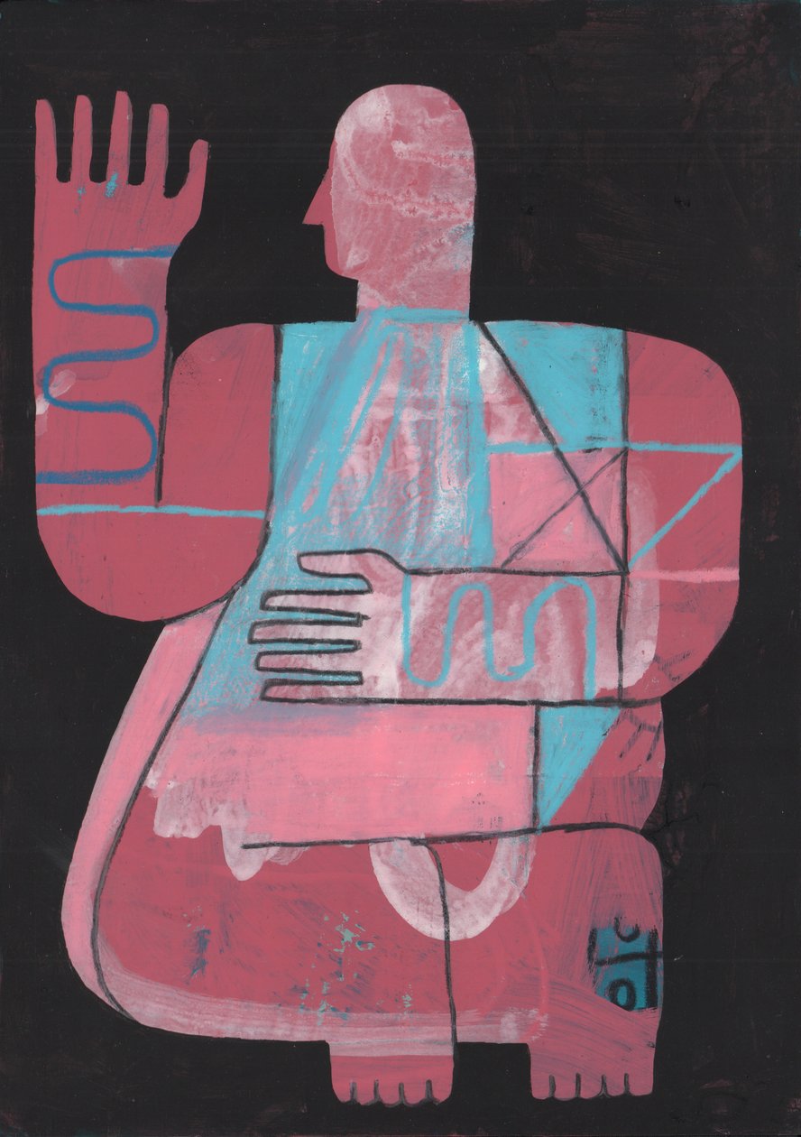 Zwart en Blauw 5, 2023 door David Shillinglaw