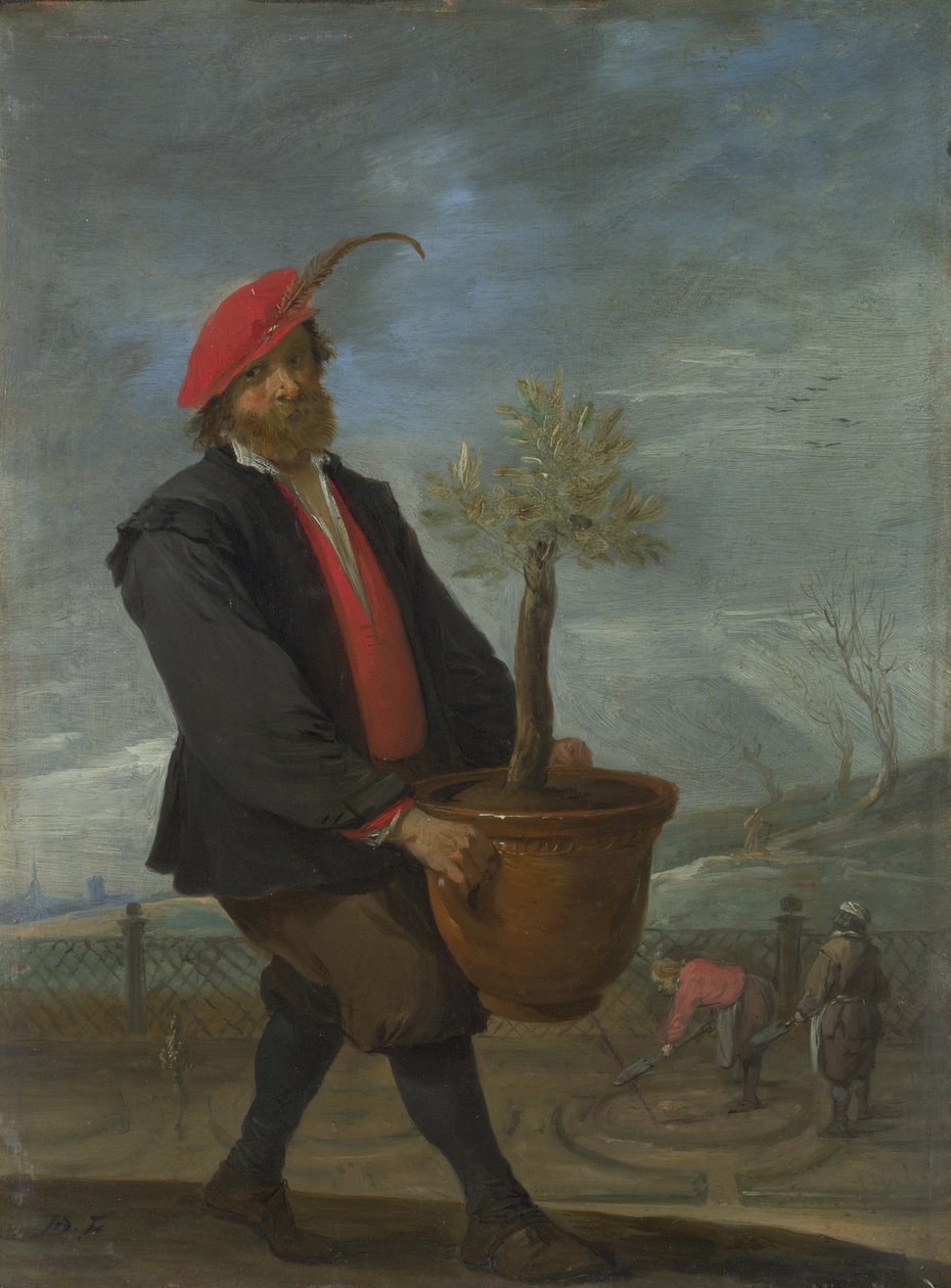 Lente uit de serie De Vier Seizoenen, ca. 1644 door David Teniers the Younger