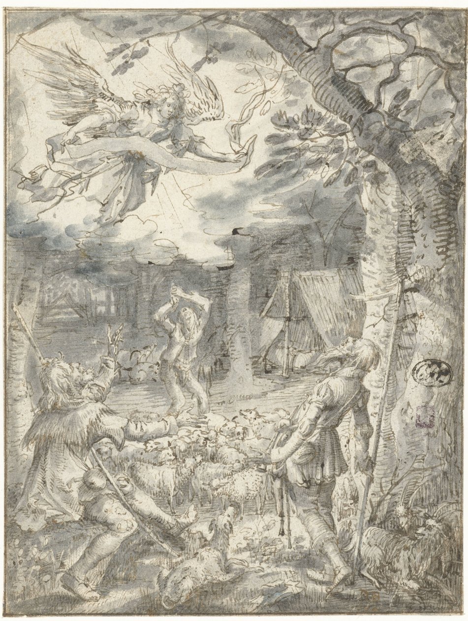 De verkondiging aan de herders door David Vinckboons (I)