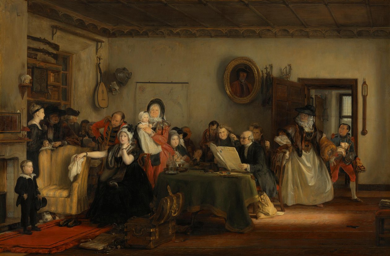 De opening van het testament door David Wilkie