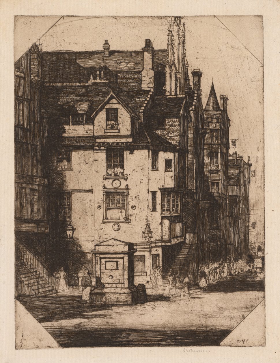 Huis van John Knox, 1905 door David Young Cameron