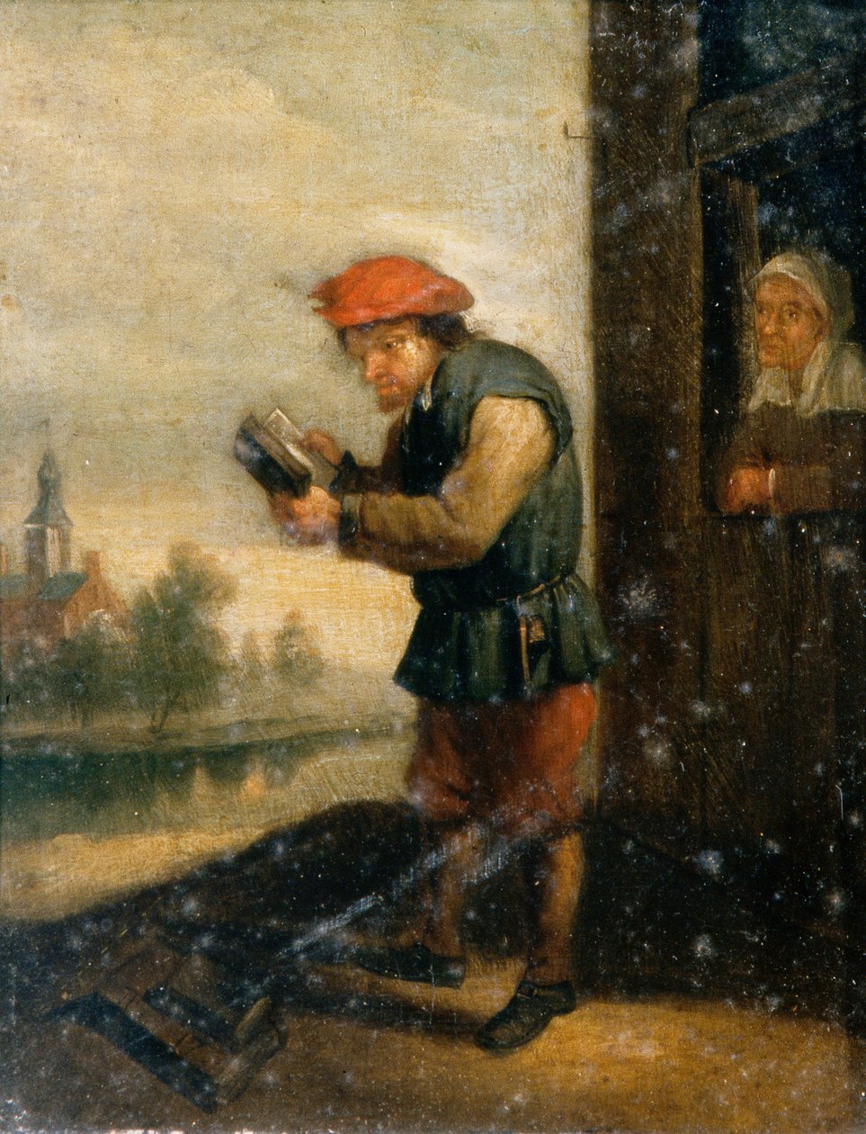 Zicht, ca.1800 door David the Younger (after) Teniers