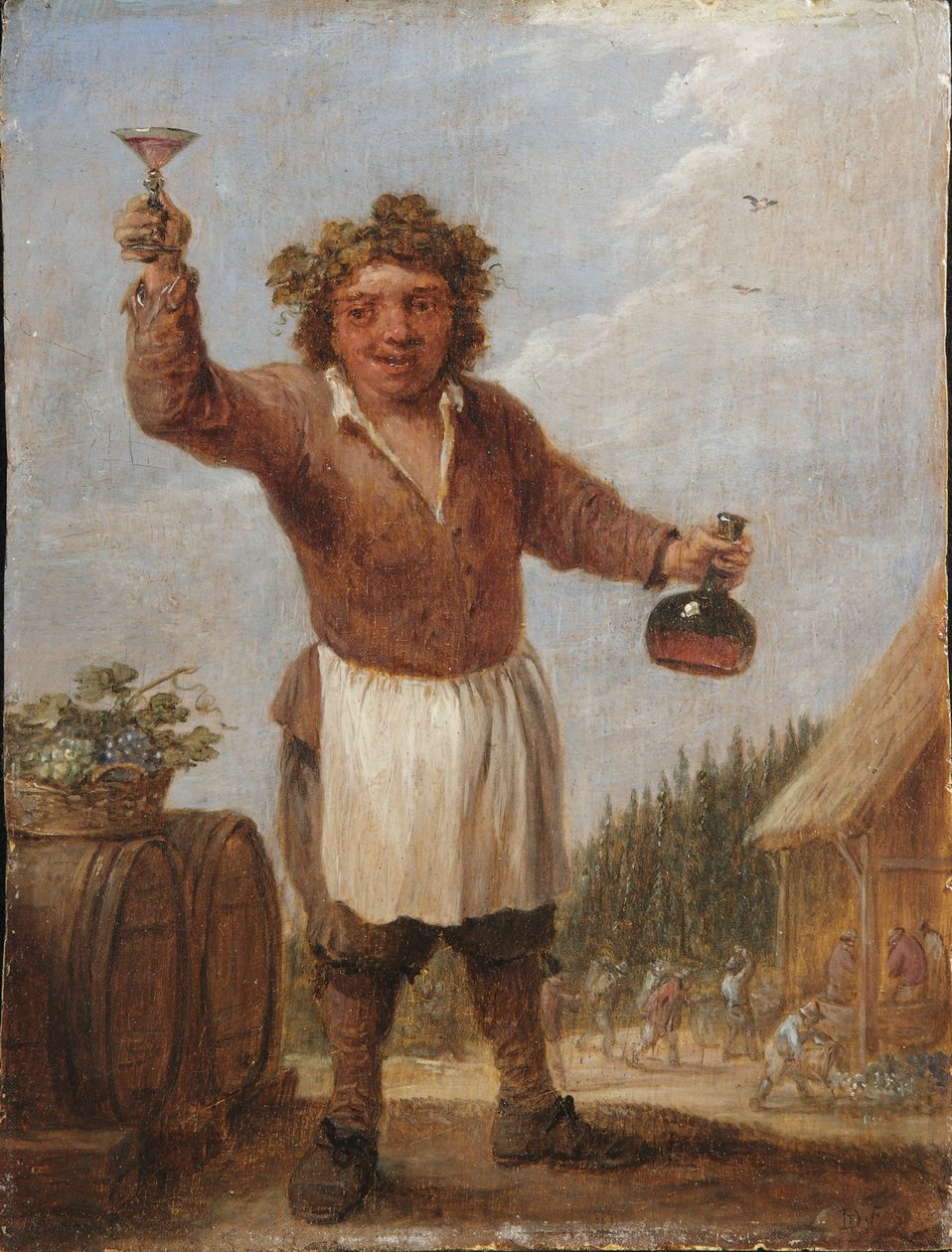 Een Allegorie van de Vier Seizoenen: Herfst door David Teniers the Younger