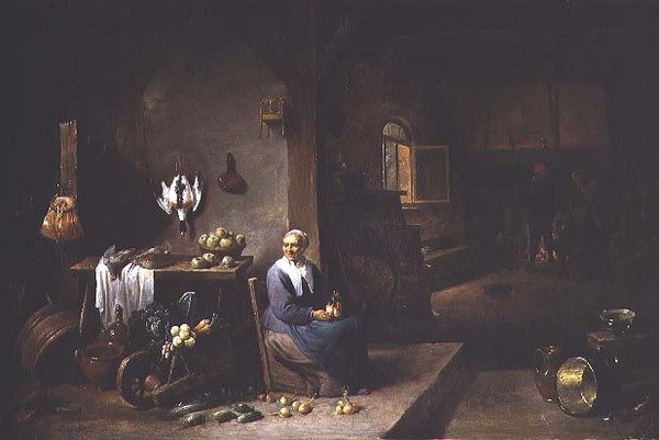 Interieur van een Boerenwoning door David Teniers the Younger