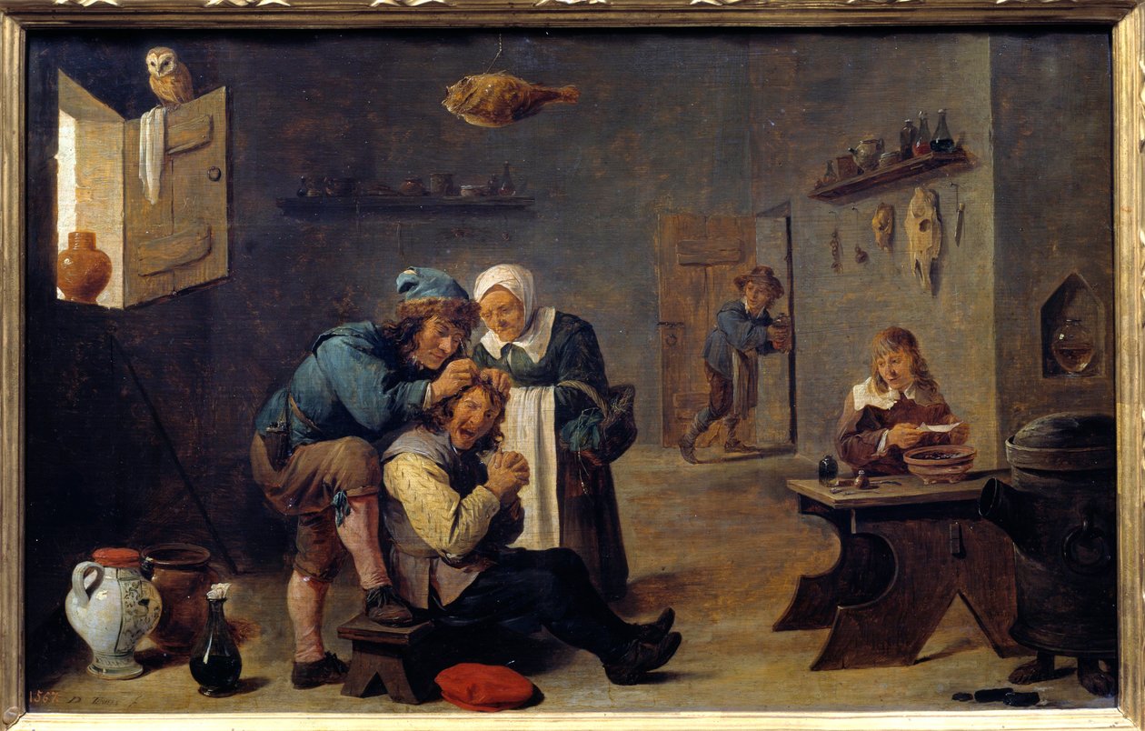 Geneeskunde: De chirurgische operatie door David Teniers the Younger