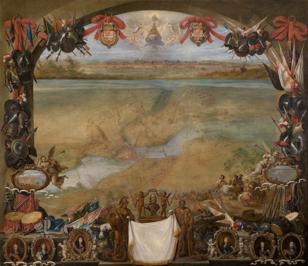 De stad Valenciennes door David the Younger Teniers
