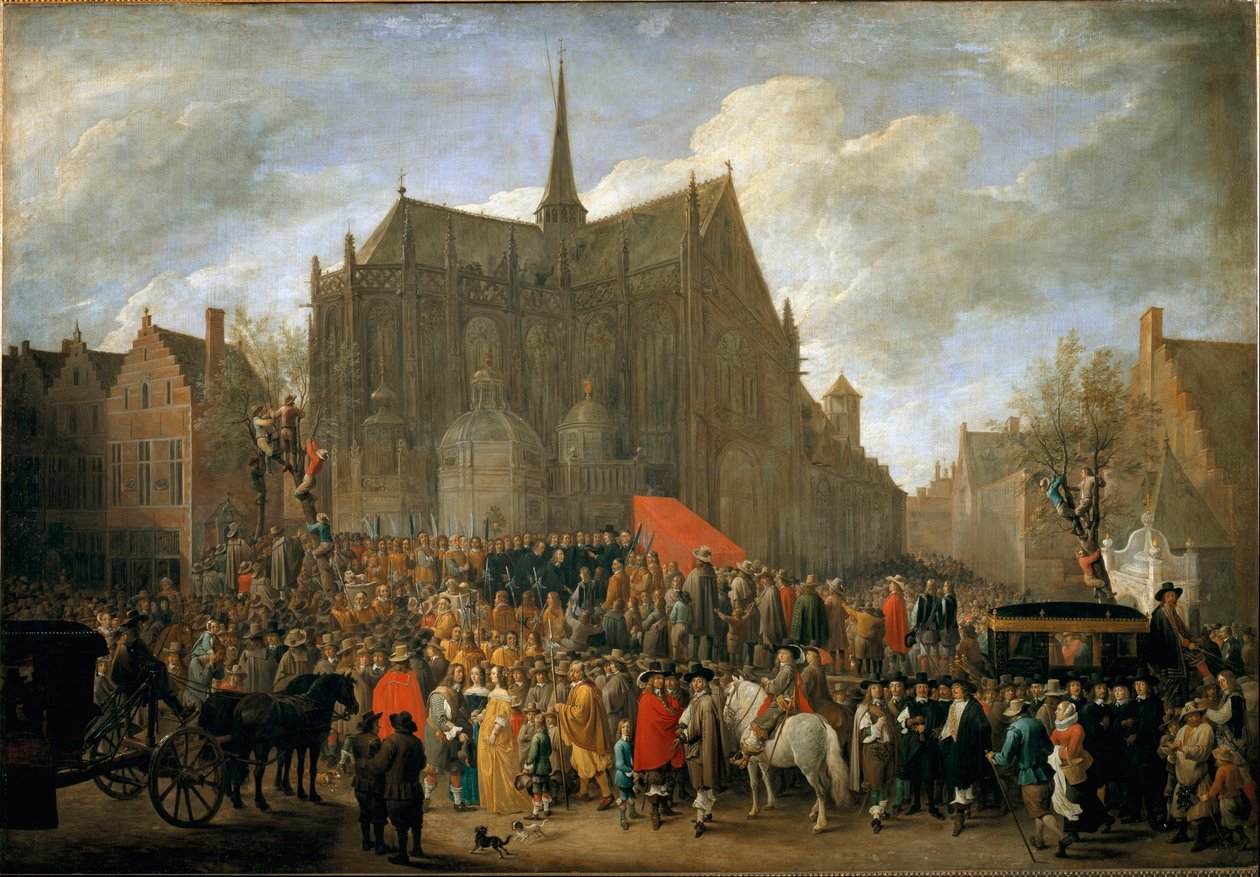 Het spel van papegai in Brussel door David Teniers the Younger