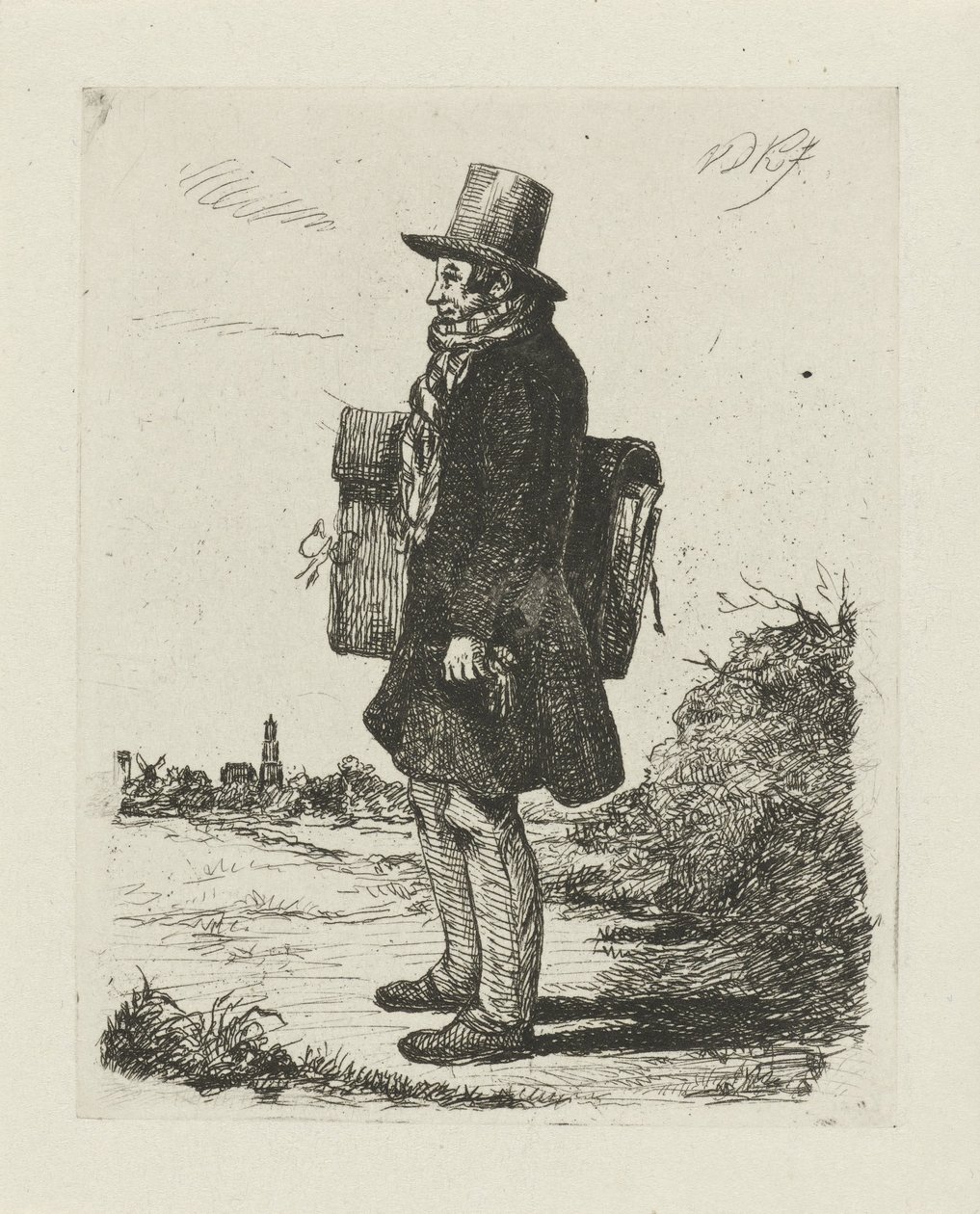Portret van Hermanus Jan Hendrik Rijkelijkhuizen door David van der Kellen