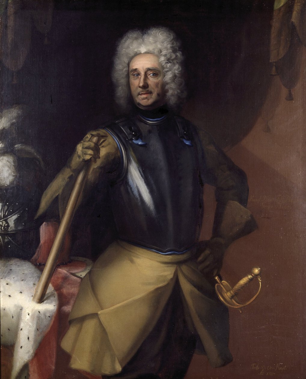 Carl Gustaf Mörner (1658-1721), graaf, koninklijk raadgever, veldmaarschalk, president van het hof van beroep, gehuwd met 1. barones Catharina Margareta Bonde, 2. gravin Christina Anna Bielke door David von Krafft