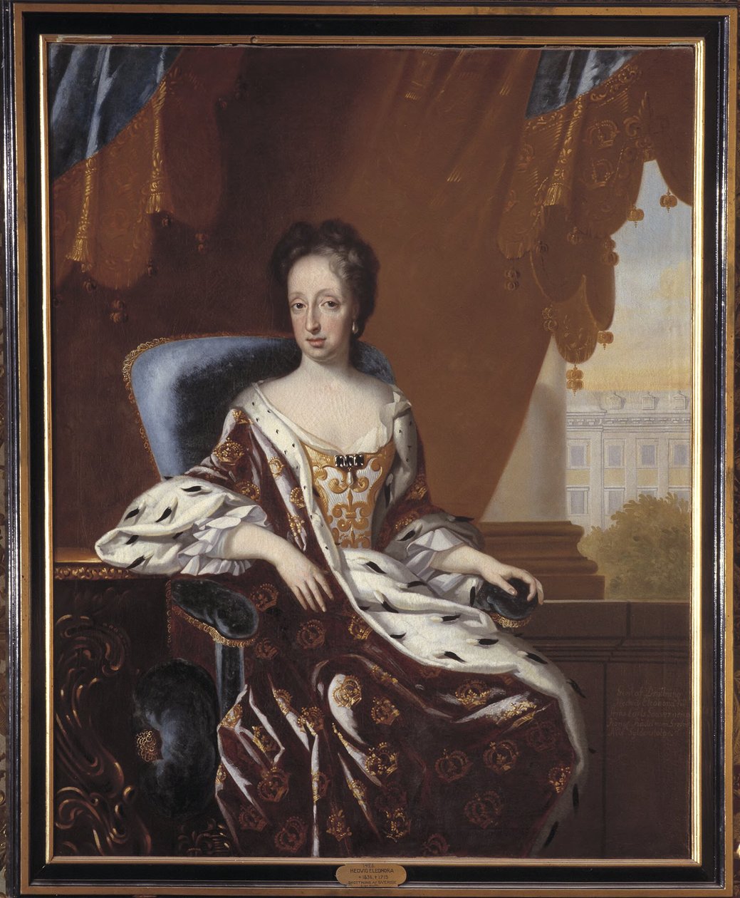Hedwig Eleonora, 1636-1715, prinses van Holstein-Gottorp, koningin van Zweden door David von Krafft