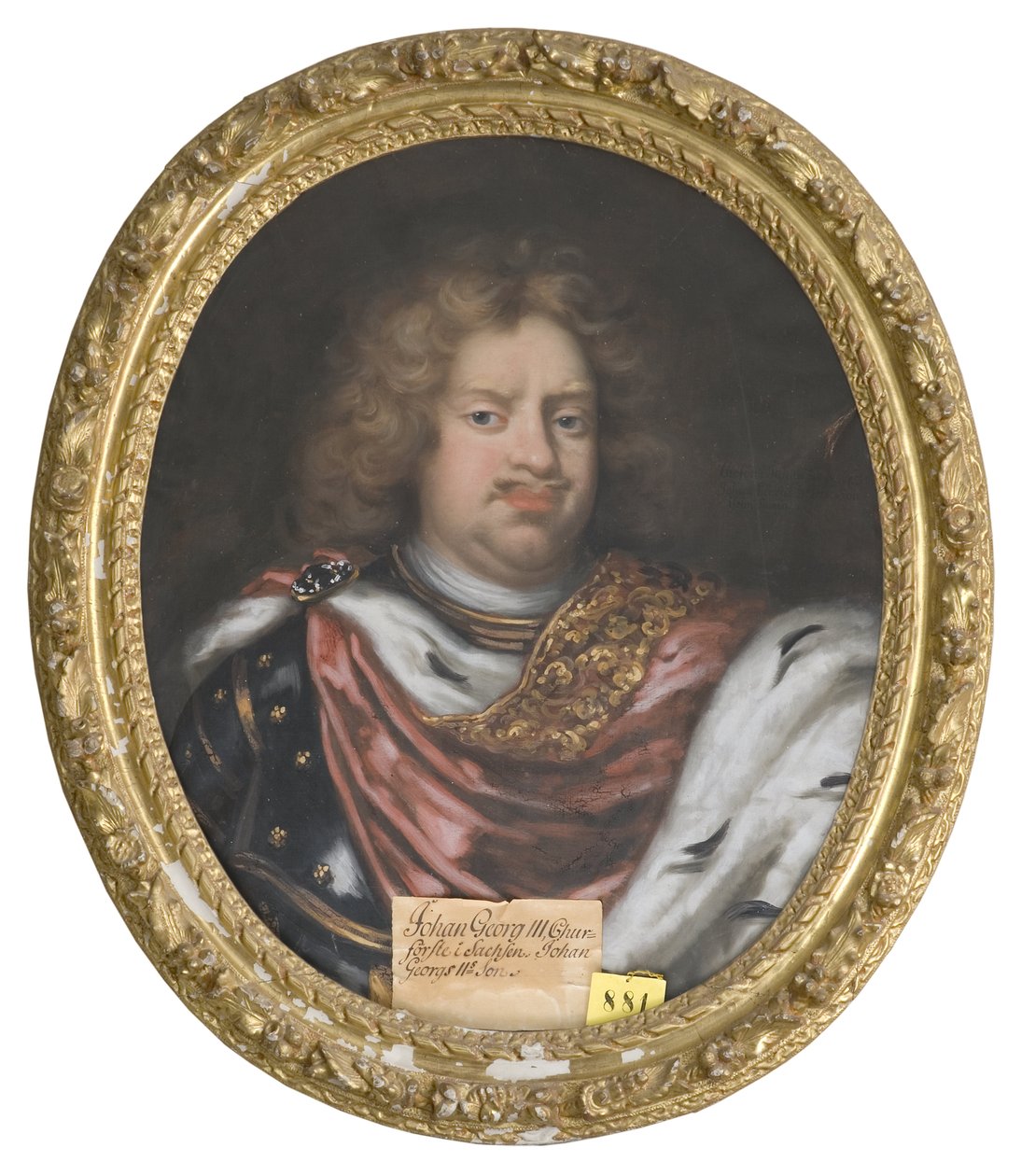 Portret van Johan George III (1647-1691), keurvorst van Saksen door David von Krafft