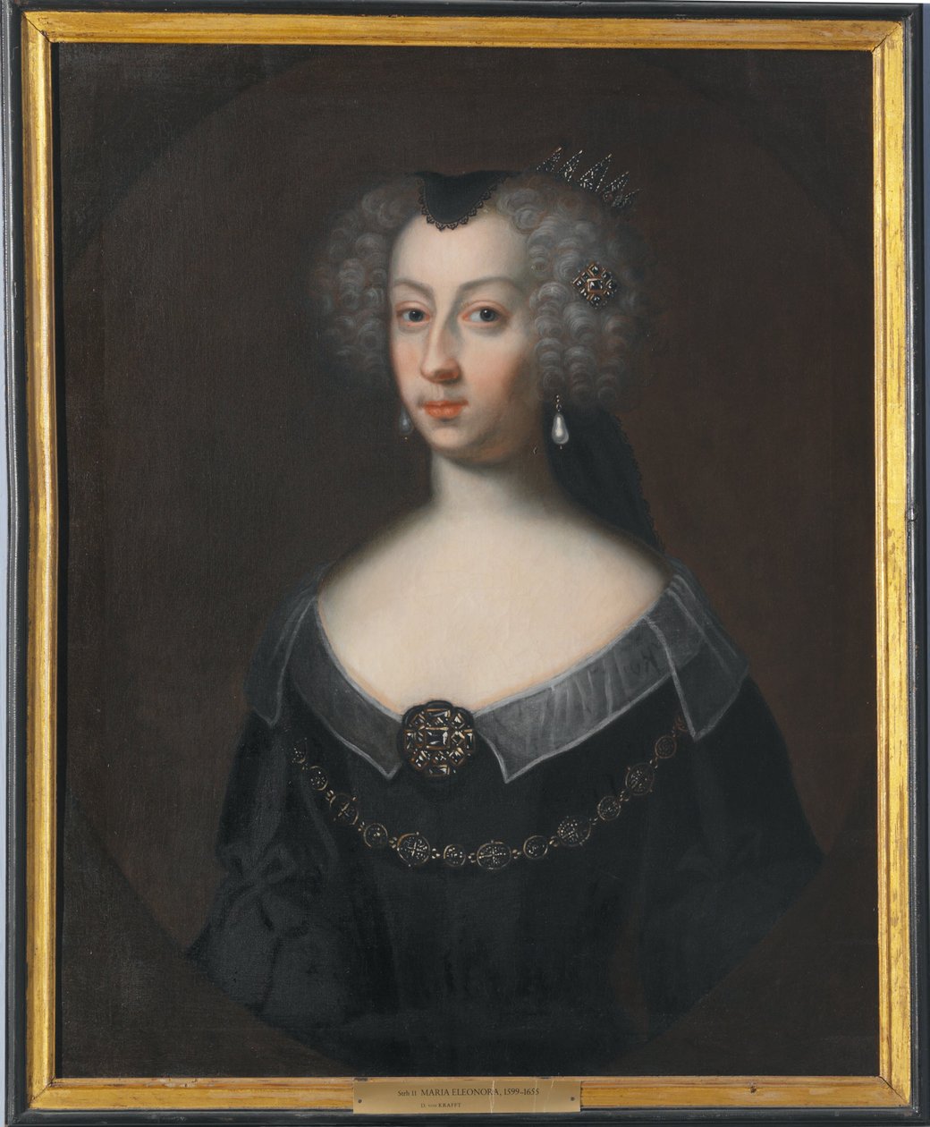 Maria Eleonora, 1599-1655, koningin van Zweden, prinses van Brandenburg door David von Krafft
