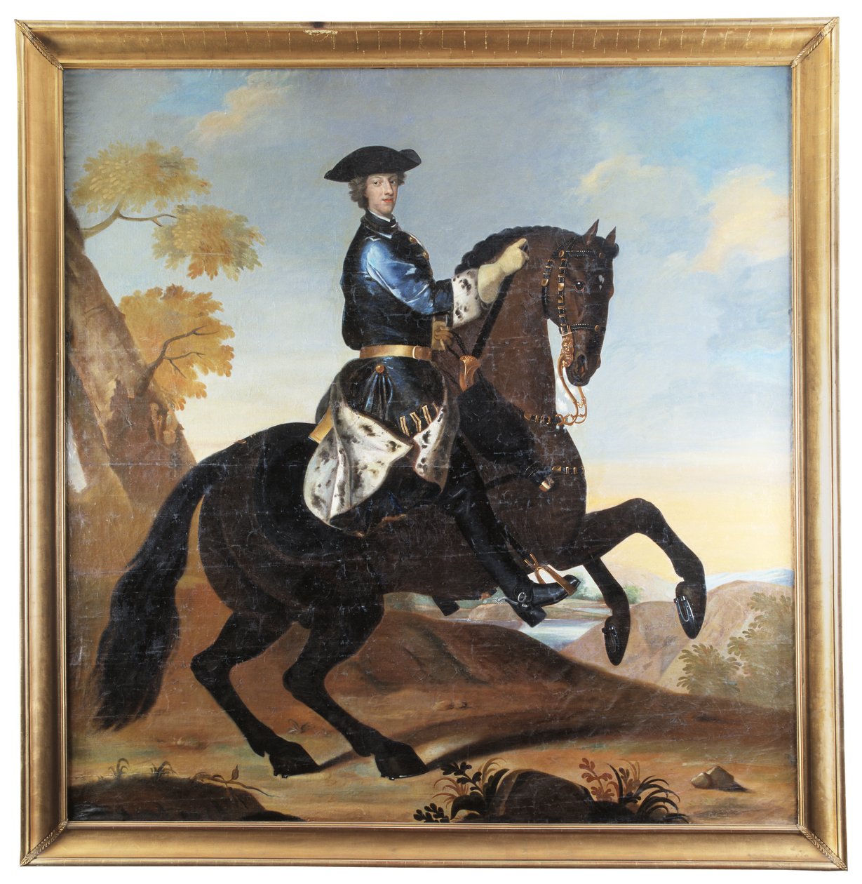 Porträt, Reiter door David von Krafft