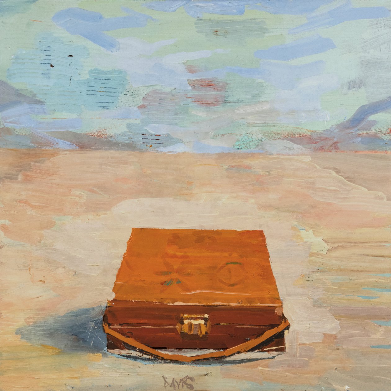 Boîte-hors-de-valise 15, 2023 (olieverf op linnen) door Davis Lisboa