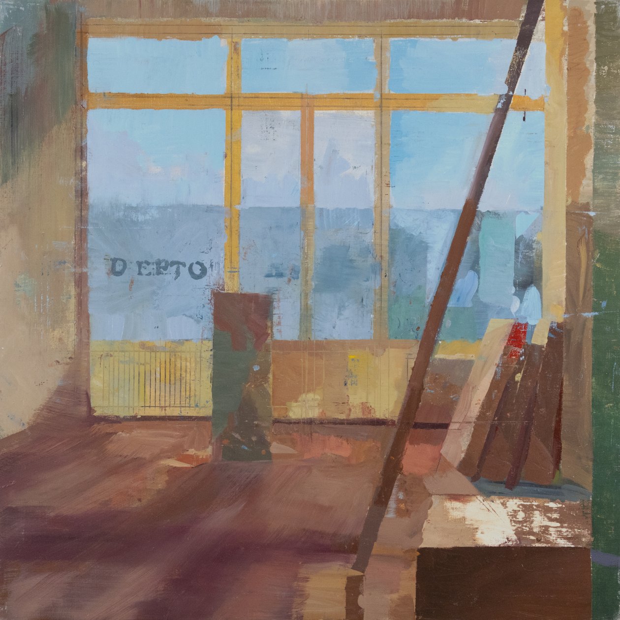 Musée des Aigles Modernes 12, 2017 (olieverf op linnen) door Davis Lisboa