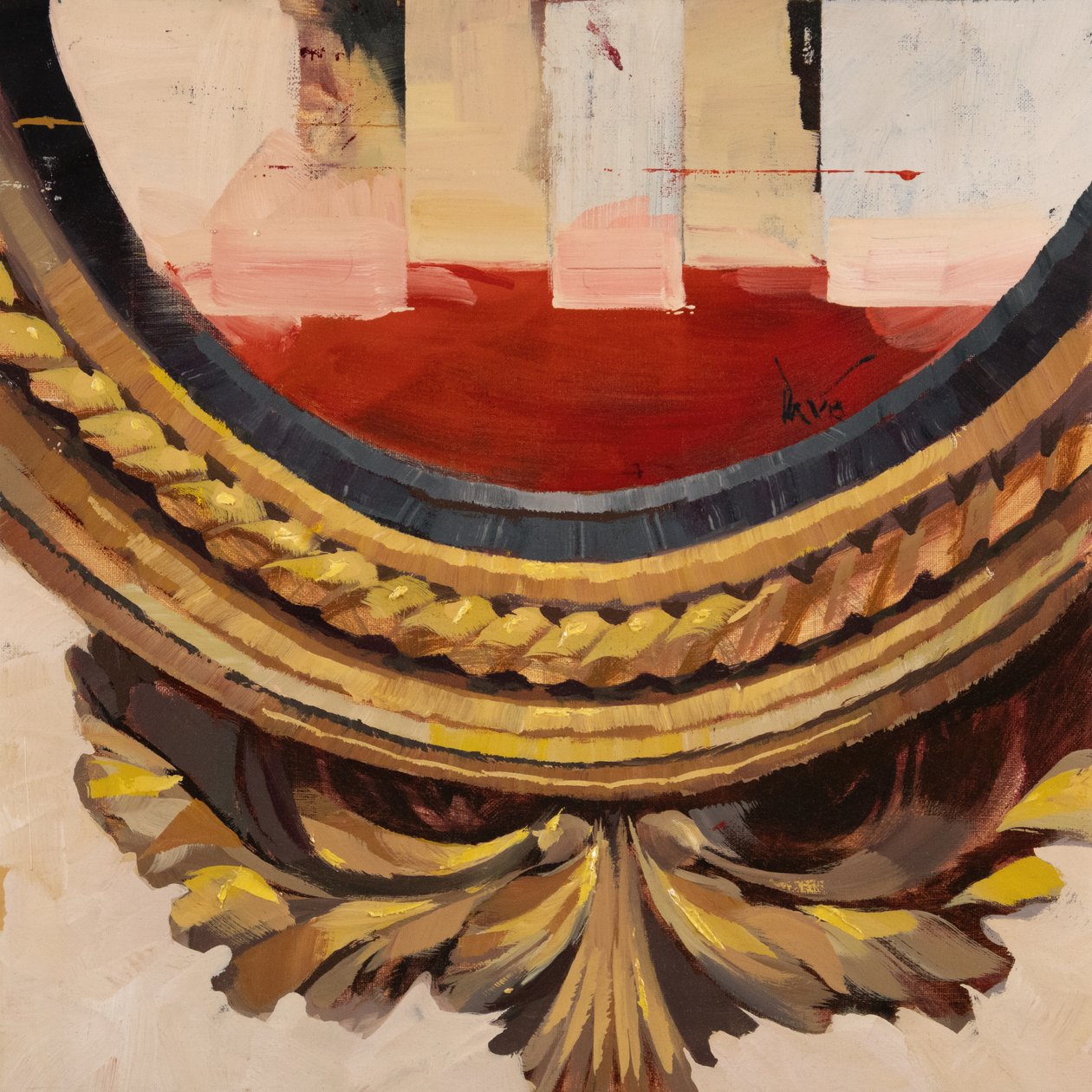 Musée des Aigles Modernes 20, 2024 (olieverf op linnen) door Davis Lisboa