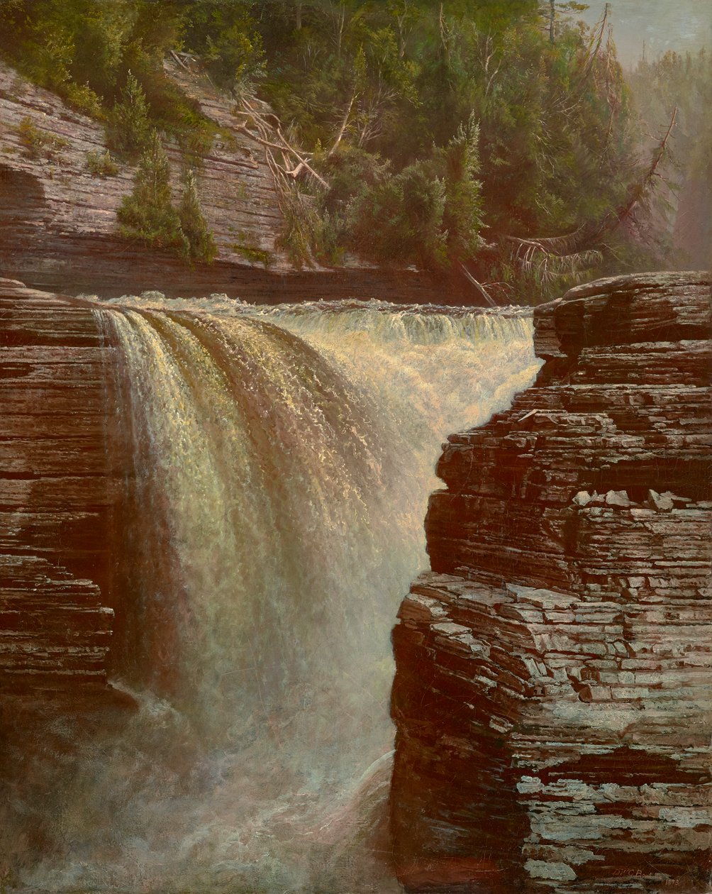 Trenton Falls nabij Utica, New York 1873 door De Witt Clinton Boutelle