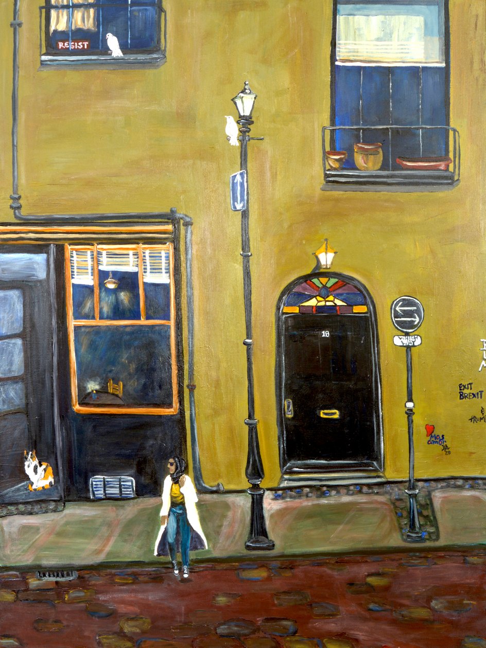 Which Way, 2021 (acrylverf op doek) door Deborah Eve Alastra
