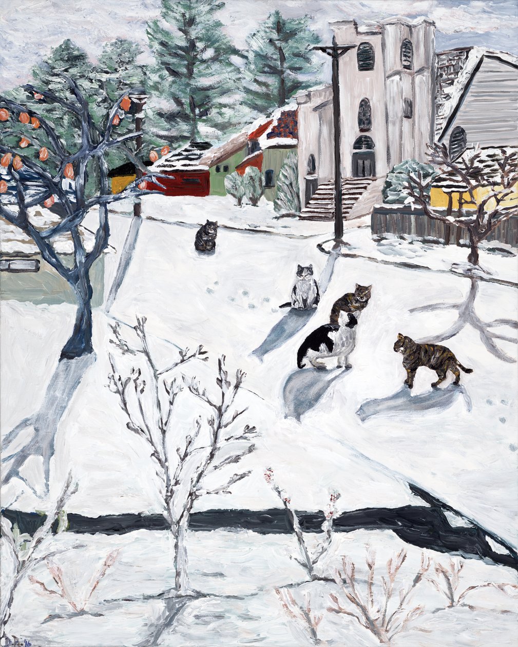 Winter, 2018 (acryl op doek) door Deborah Eve Alastra
