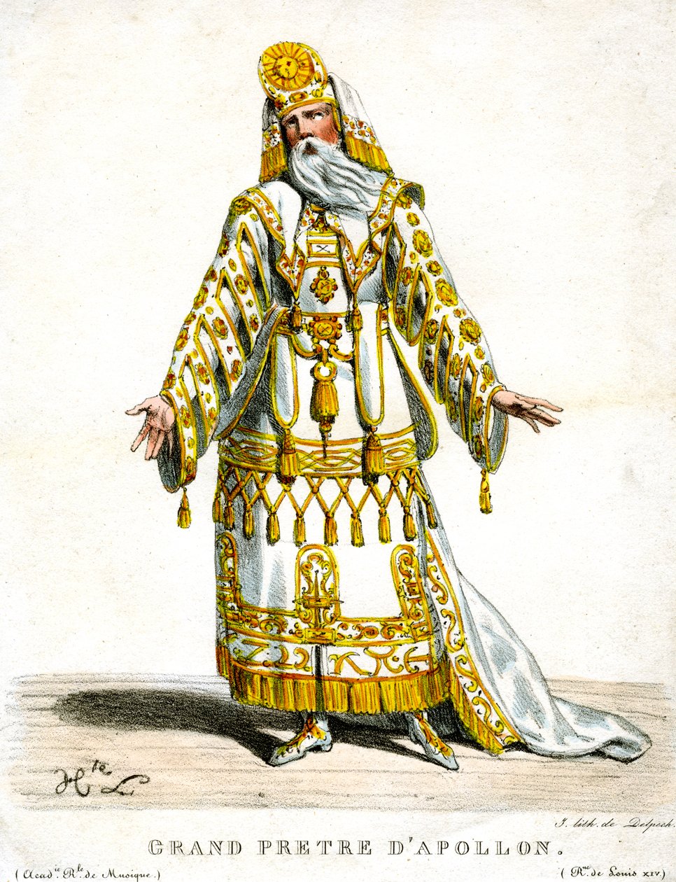 Hogepriester van Apollo, ca. 1820-1830 door Delpech