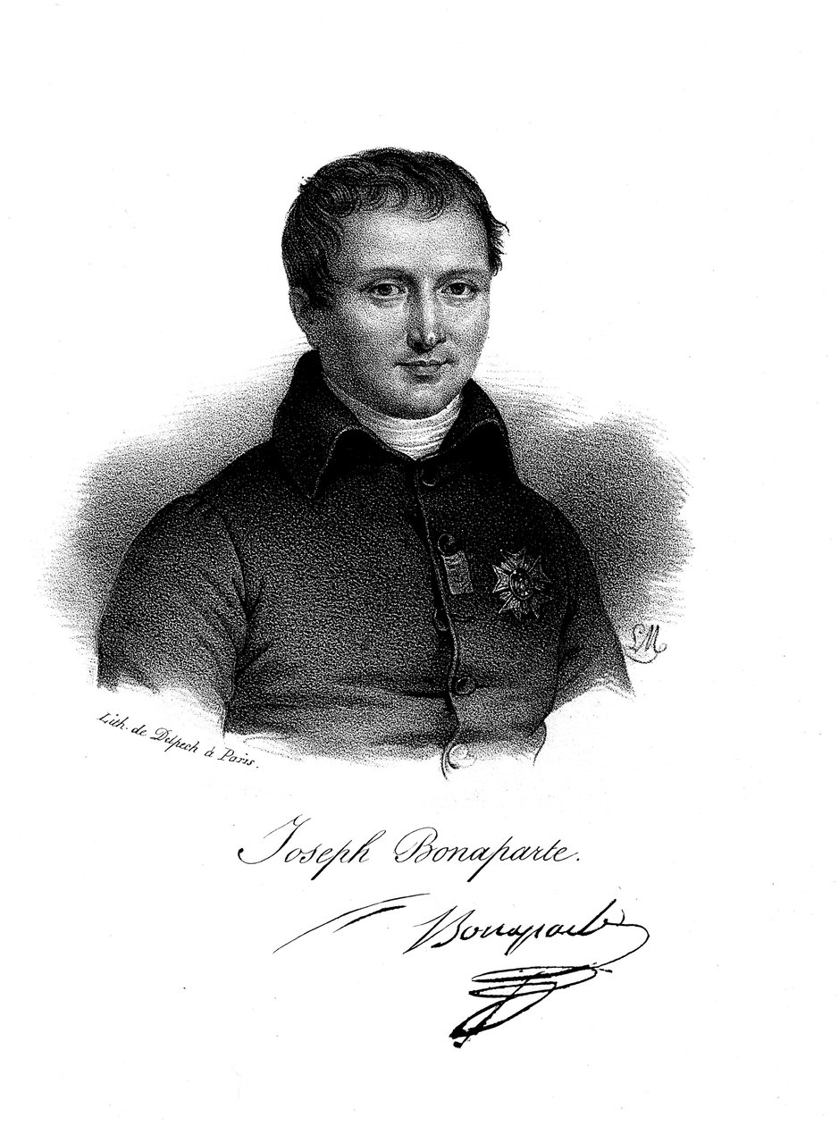 Joseph Bonaparte 1768-1844 ca. 1830 door Delpech