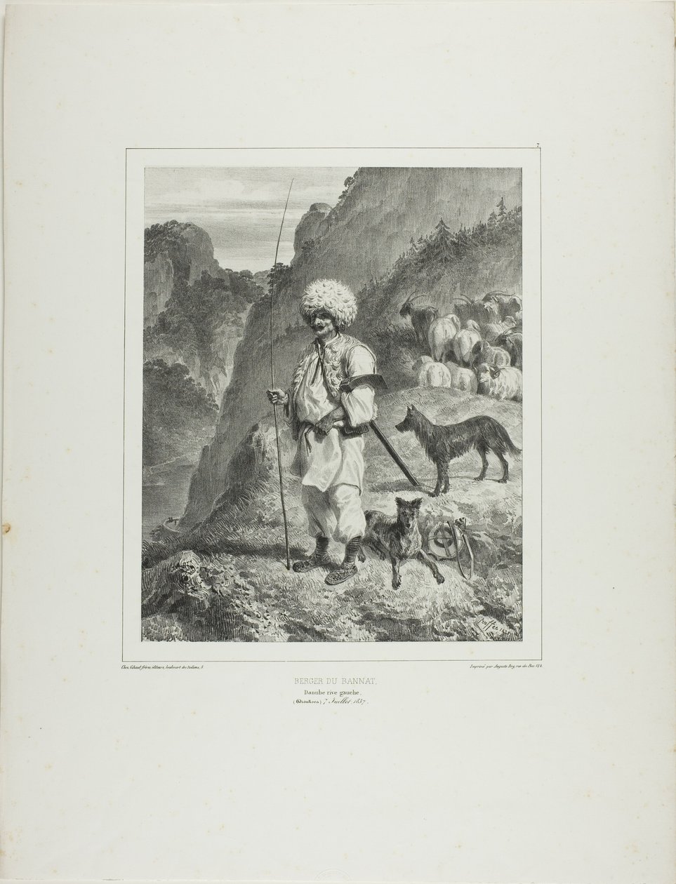Bannat Herder, Linkeroever van de Donau door Denis Auguste Marie Raffet