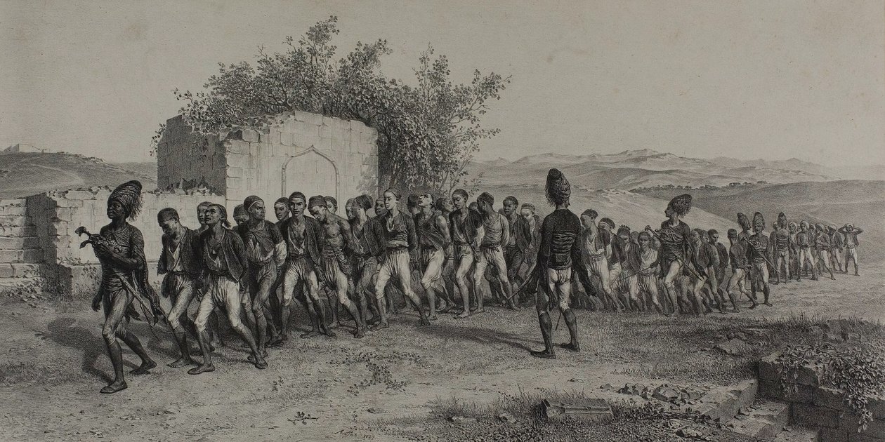 Turkse Rekruten Bij Smyrna, 10 November 1837 door Denis Auguste Marie Raffet