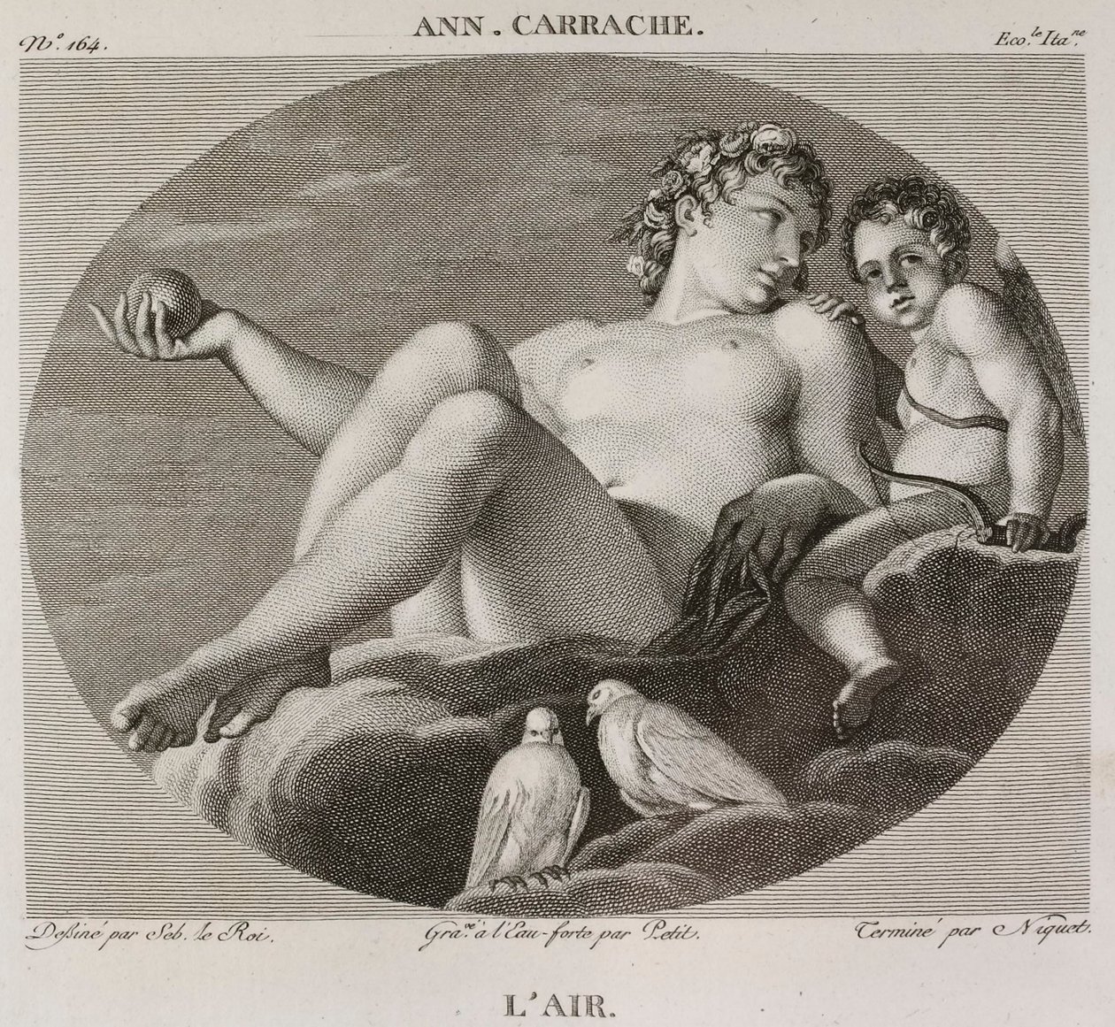 Denis-Sébastien Leroy, Petit en Niquet - De lucht, naar Annibale Carrache - 1802-1815 door Denis Sebastien Leroy