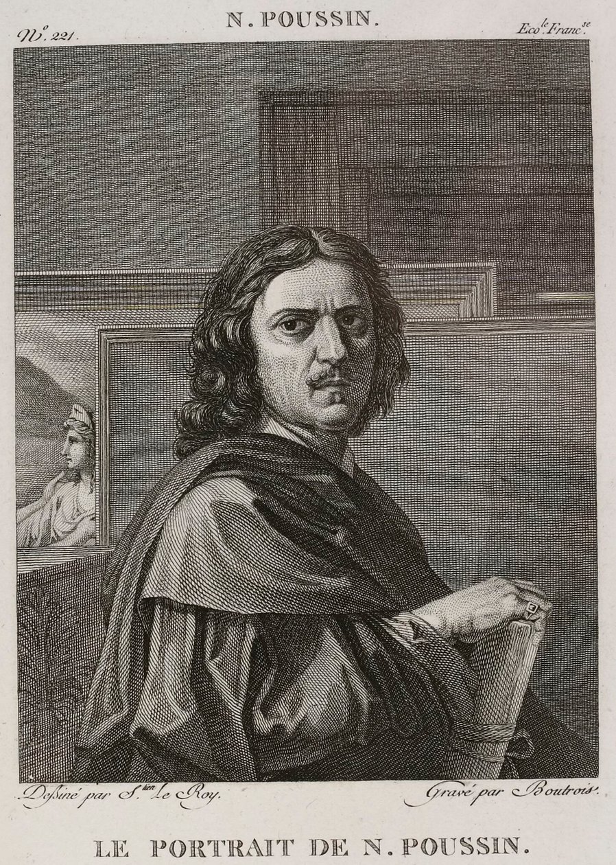 Denis-Sébastien Leroy et Boutrois - Het portret van Nicolas Poussin, naar Nicolas Poussin - 1802-1815 door Denis Sebastien Leroy