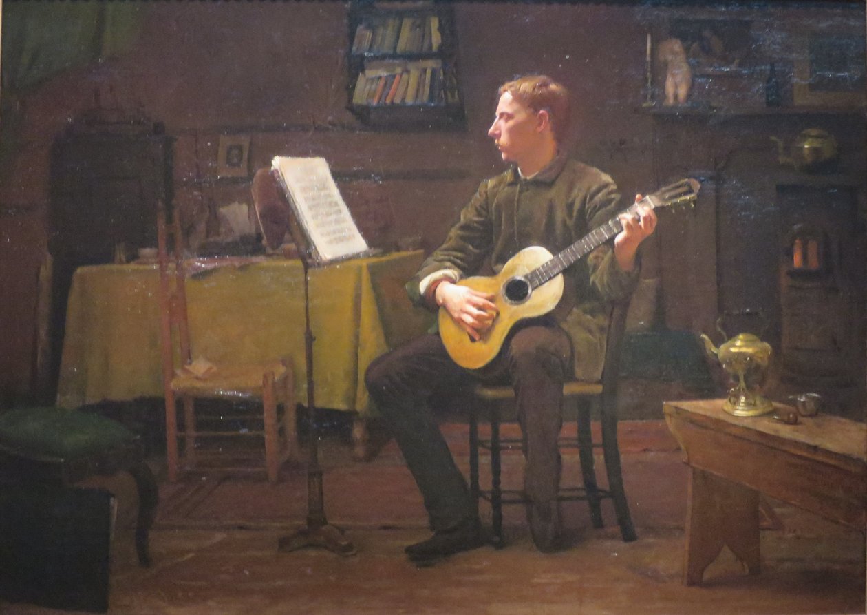 Een Boheemse door Dennis Miller Bunker, 1885 door Dennis Miller Bunker