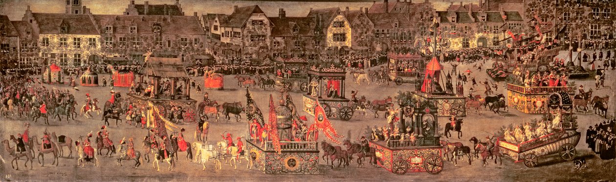 De Triomf van Aartshertogin Isabella (1556-1633) in de Brussels Ommeganck van zondag 31 mei 1615 door Denys van Alsloot