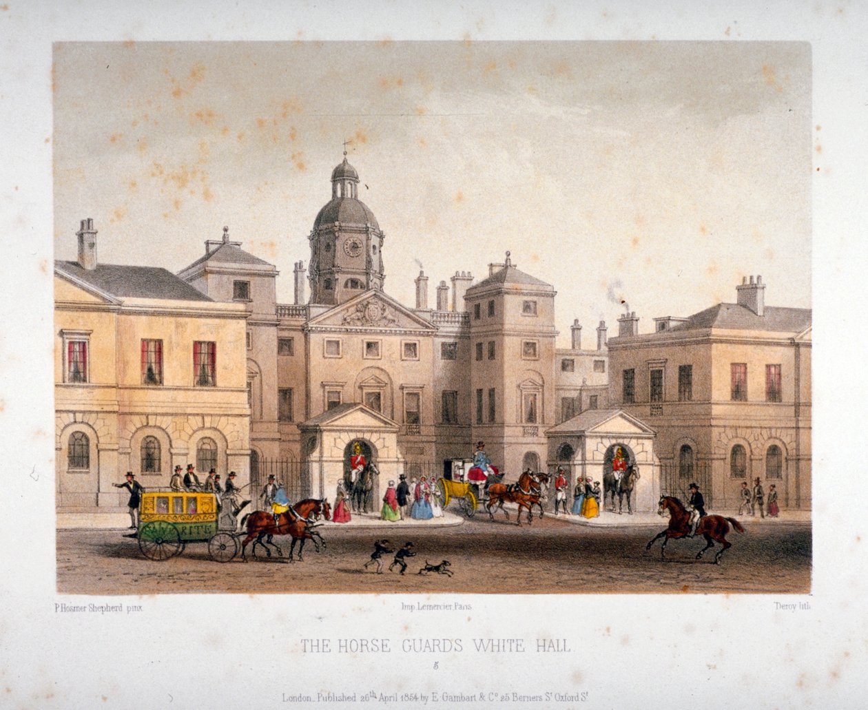 Horse Guards, Westminster, Londen door Deroy